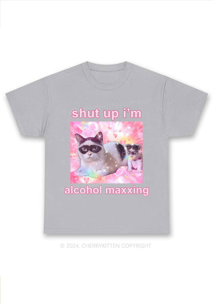I'm Alcohol Maxxing Y2K Chunky Shirt Cherrykitten