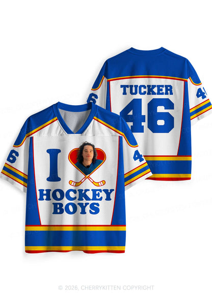 I Love Hockey Boy JT Y2K Sport Jersey Shirts Cherrykitten