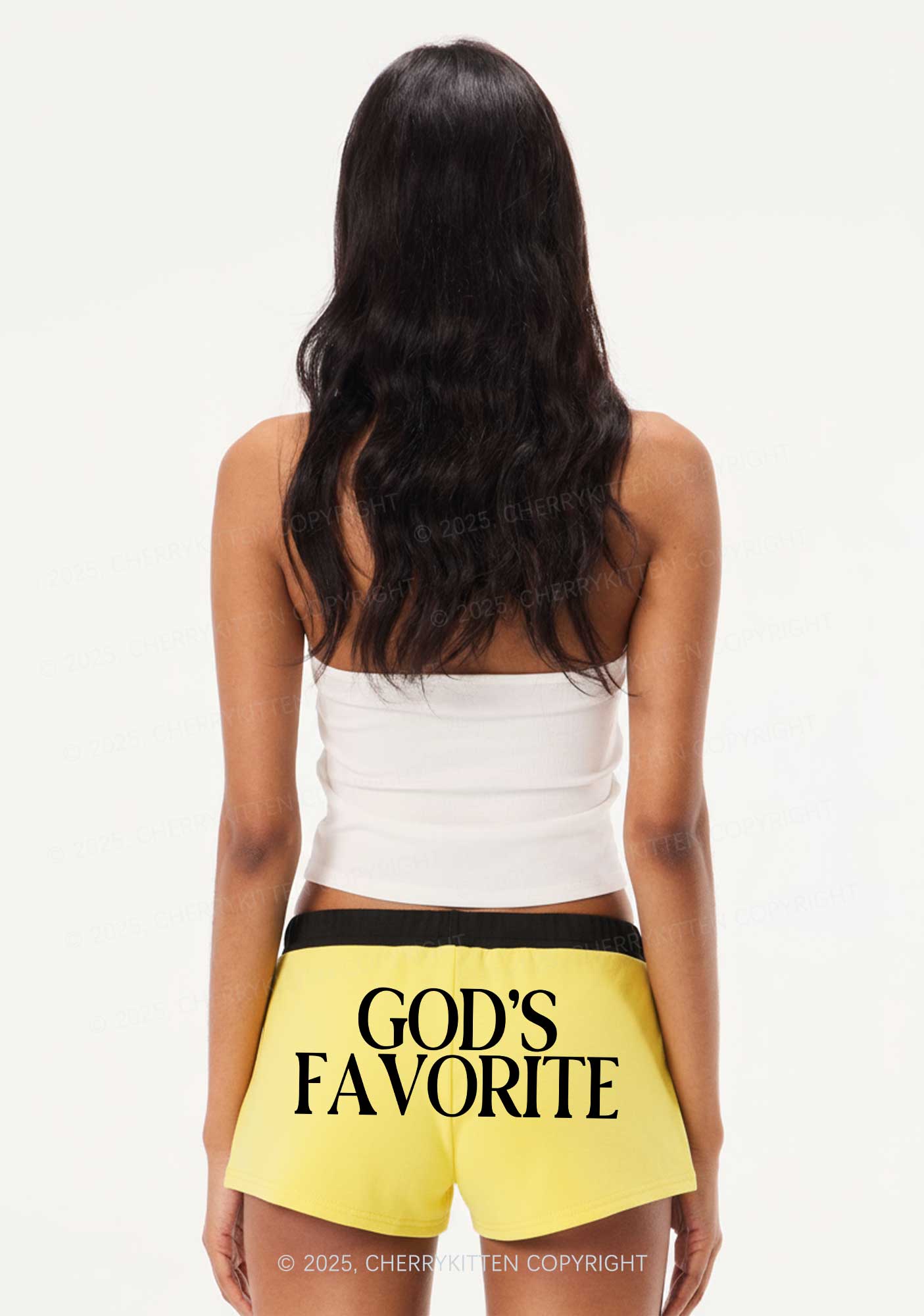 Gods Favorite Y2K Drawstring Mini Shorts Cherrykitten