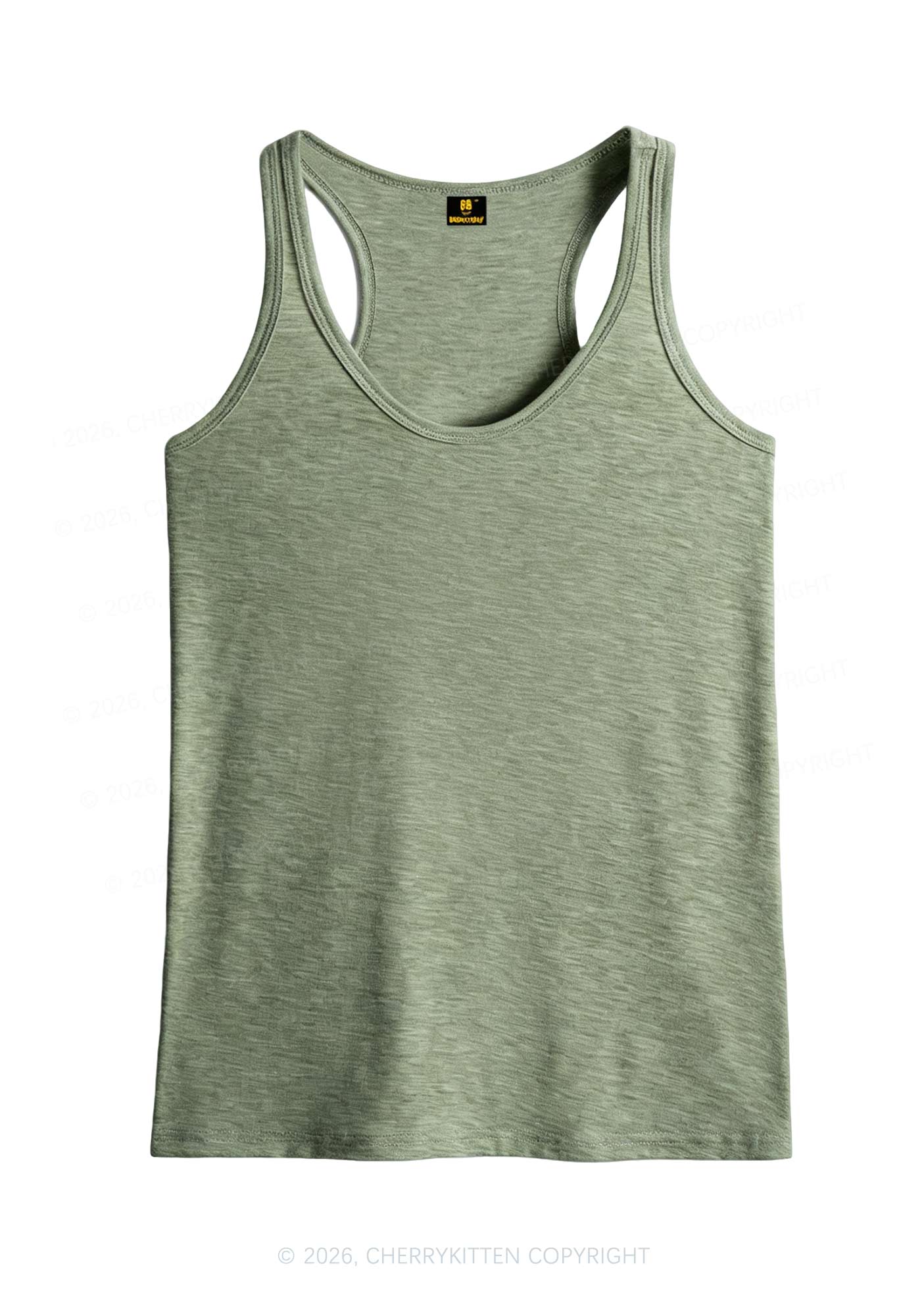 Plain Y2K Classic Tanks Cherrykitten