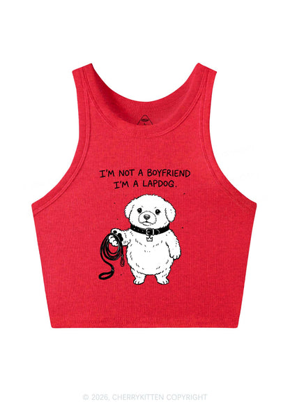 Im A Lapdog Y2K Crop Tank Top Cherrykitten