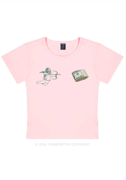 Cupid Cash Y2K Valentine's Day Baby Tee Cherrykitten