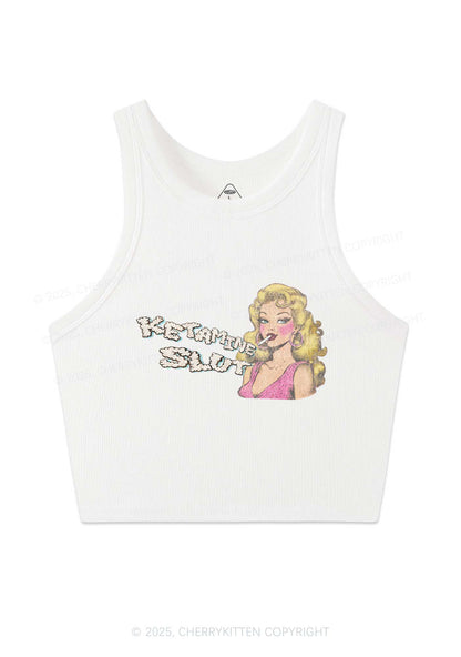 K Slxt Y2K Crop Tank Top Cherrykitten