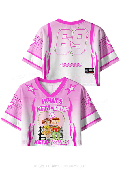 Whats Kxxamine Y2K Crop Sport Jersey Shirts Cherrykitten