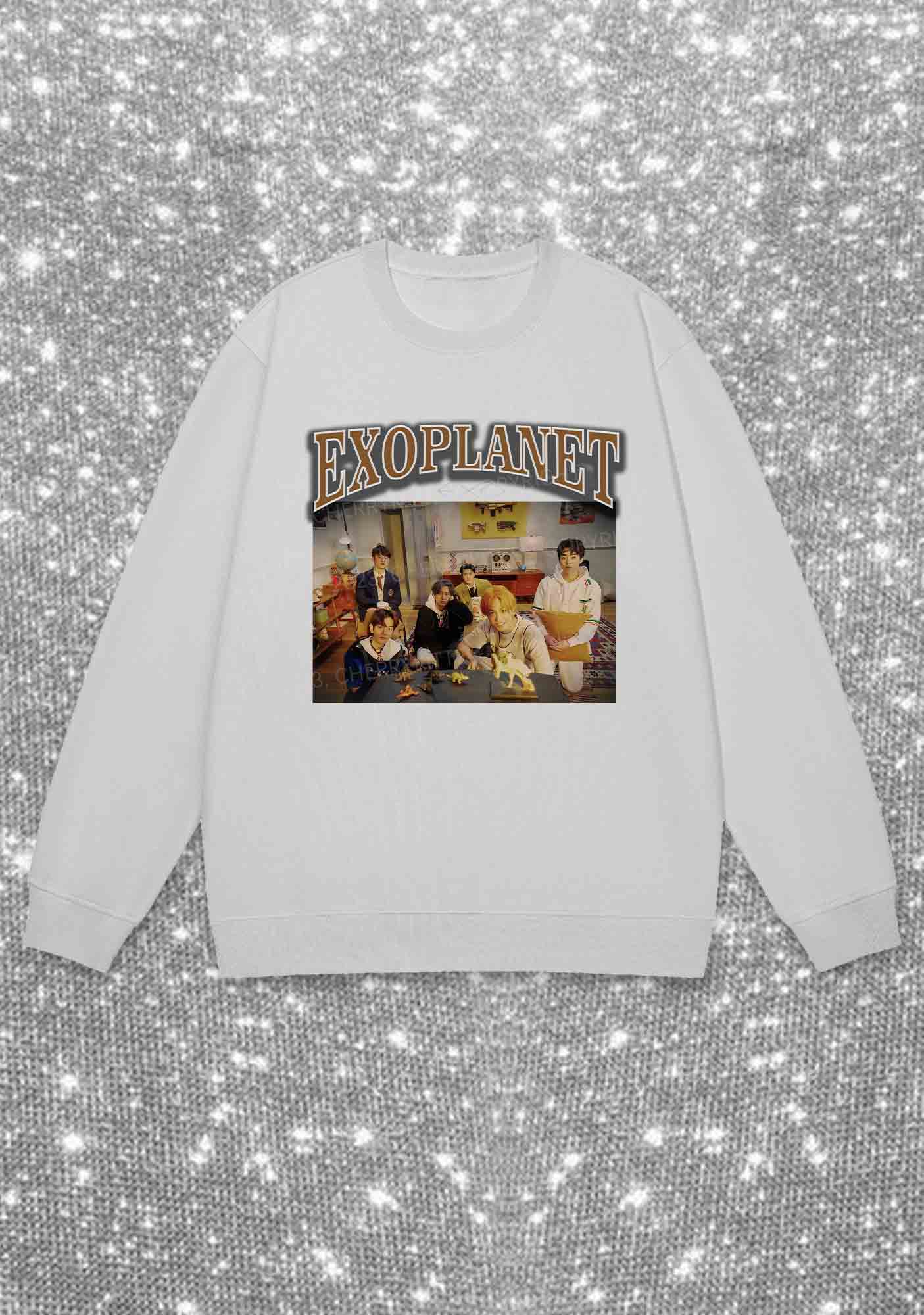 Exoplanet Kpop Y2K Sweatshirt Cherrykitten