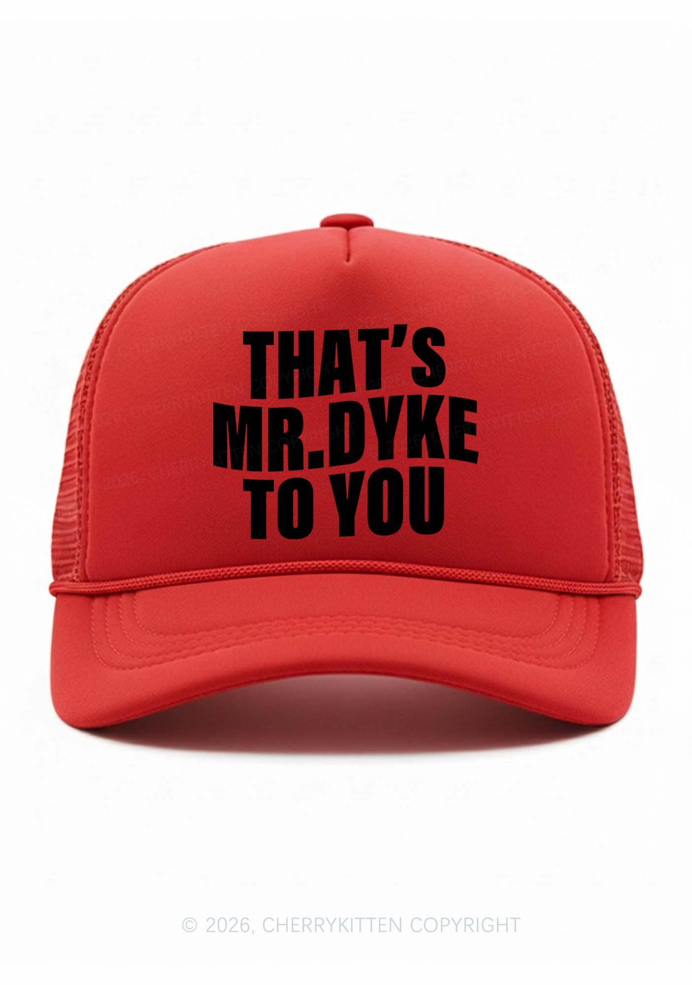 Thats Mr Dyke Pride Y2K Trucker Hat Cherrykitten