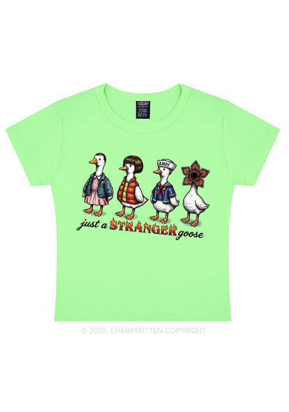 Just A Stranger Goose Y2K Baby Tee Cherrykitten