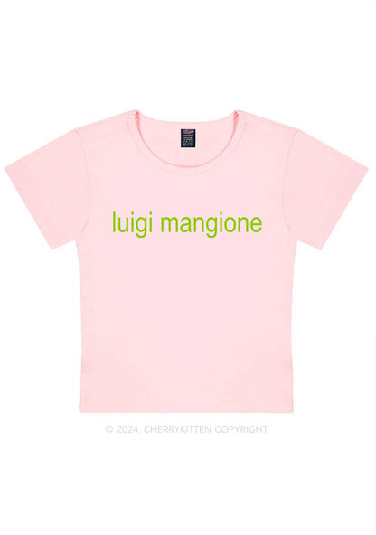 Brat Luigi Y2K Baby Tee Cherrykitten