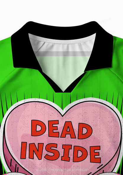 Custom Halloween Skulls Dead Inside Y2K Sport Long Sleeve Jersey Shirts Cherrykitten
