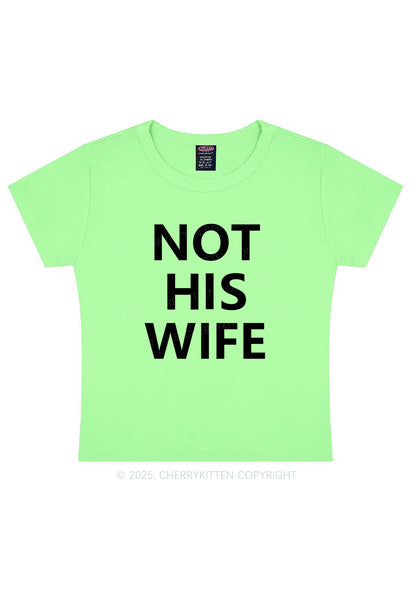 Not His Wife Y2K Baby Tee Cherrykitten