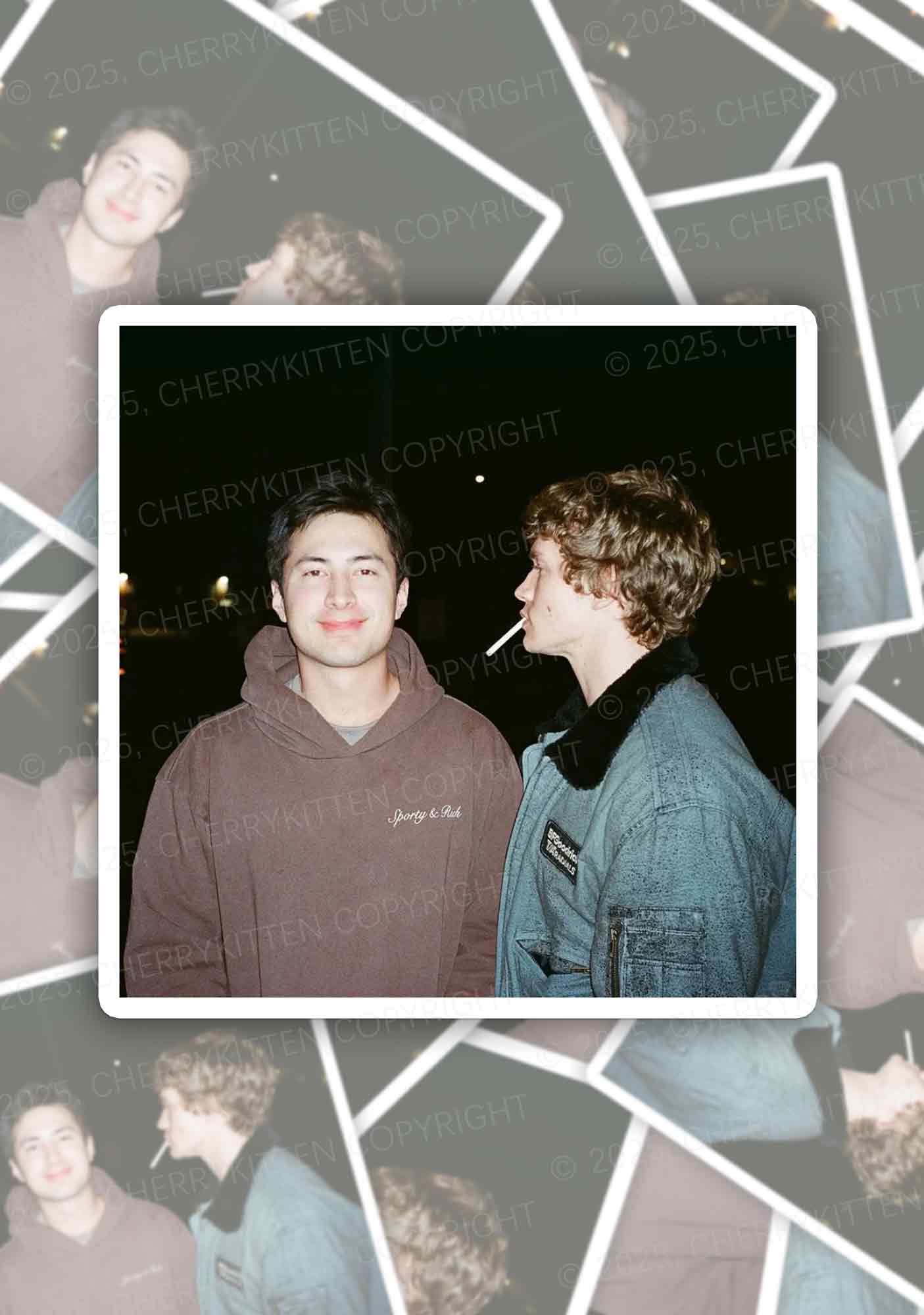 Polaroid Moment HR 1pc Y2K Sticker Cherrykitten