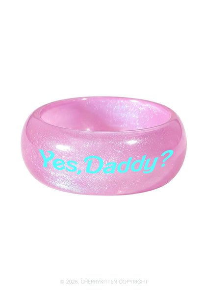 Yes Daddy Y2K Cuff Bangle Cherrykitten