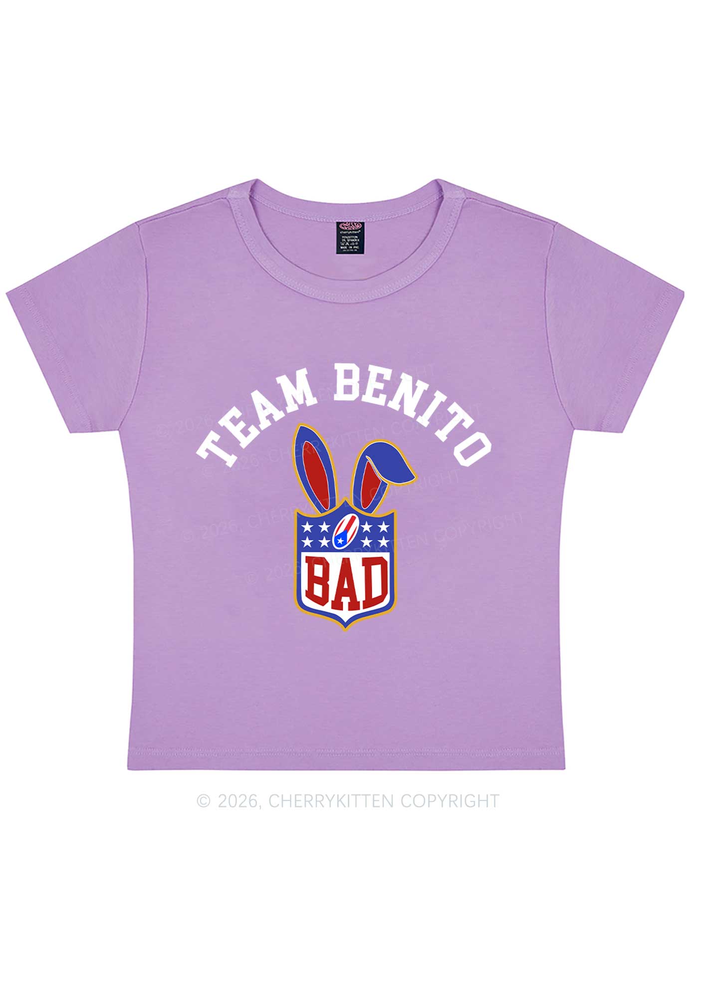 Pink Bad Bunny Y2K Baby Tee Cherrykitten