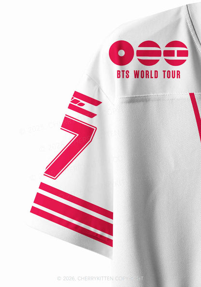 Kpop Rapper Boy Y2K Crop Sport Jersey Shirts Cherrykitten