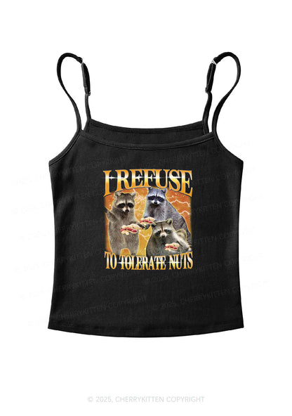 Retro Raccoon Nuts Y2K Spaghetti Strap Cami Cherrykitten