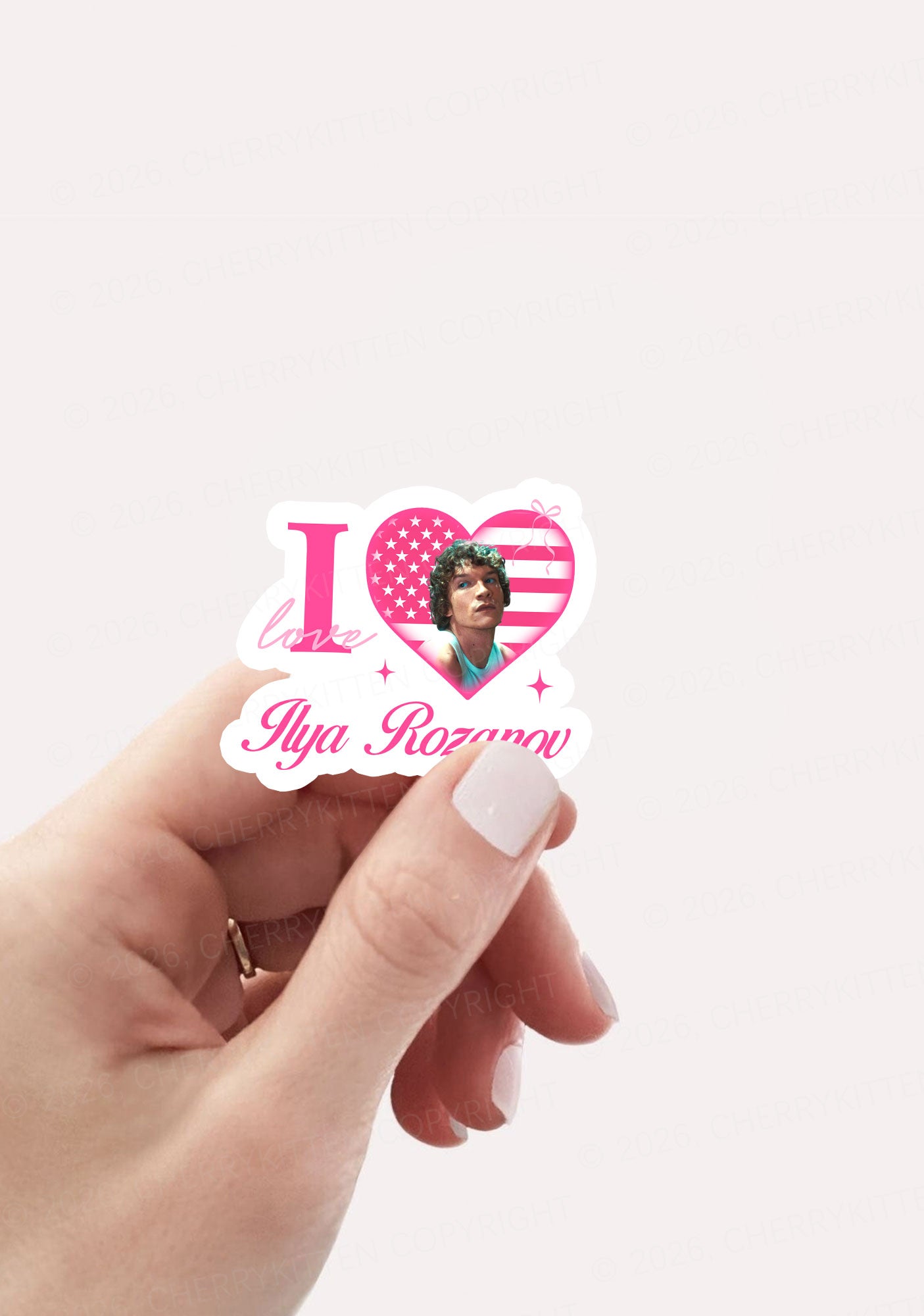 I Love IR HR 1pc Y2K Sticker Cherrykitten