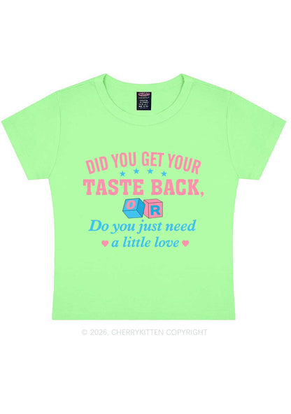 Get Your Taste Back Y2K Baby Tee Cherrykitten