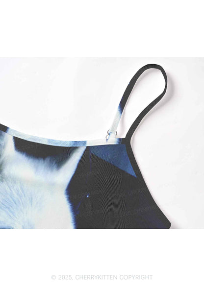 White Wolf Y2K Mesh Cami Tank Cherrykitten