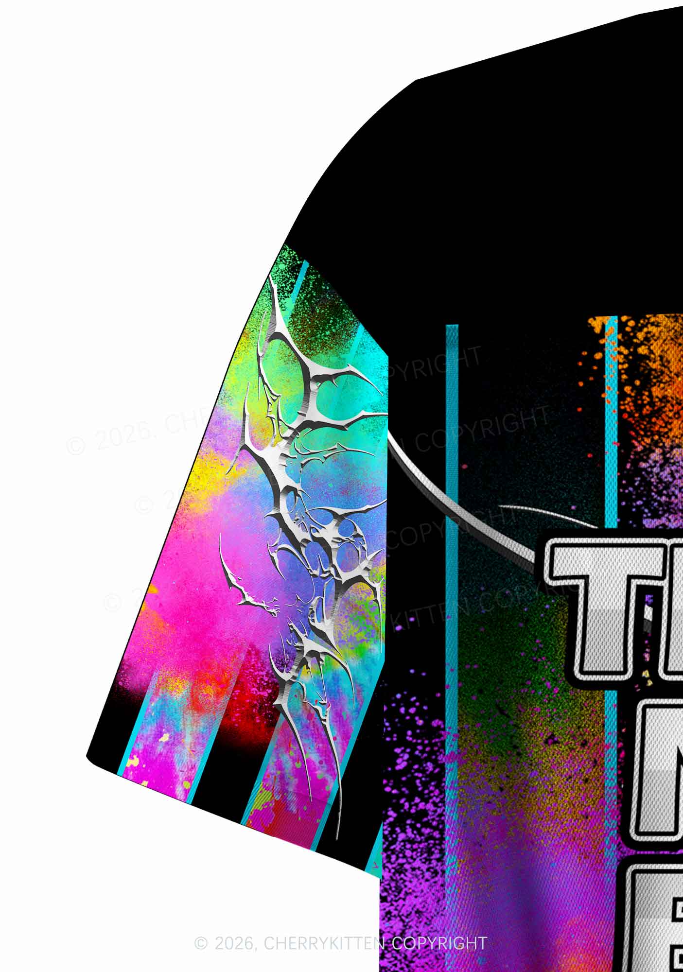 Techno Never Broke My Heart Y2K Crop Sport Jersey Shirts Cherrykitten