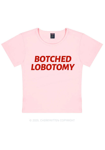 Botched Lobotomy Y2K Baby Tee Cherrykitten