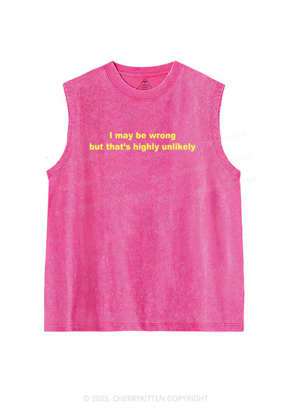 Highly Unlikely Y2K Washed Tank Cherrykitten