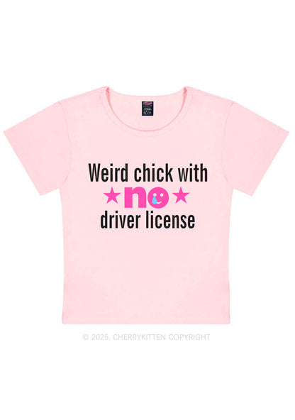 Weird Chick Y2K Baby Tee Cherrykitten
