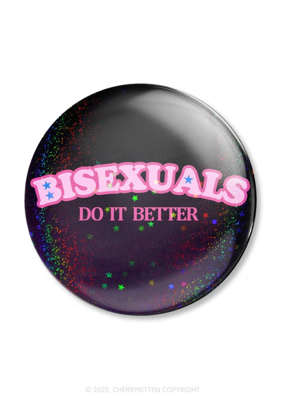 Bisexuals Do It Better Pride 1Pc Y2K Pin Badge Cherrykitten