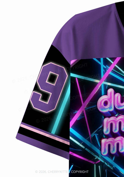 Dubstep Makes My Puxxy Wet Y2K Crop Sport Jersey Shirts Cherrykitten