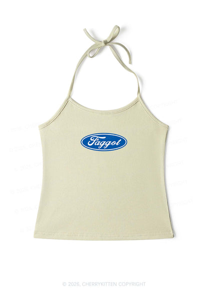 Faggot Pride Y2K Halter Neck Cami Cherrykitten