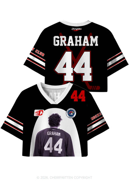 Hockey Player GG Y2K Crop Sport Jersey Shirts Cherrykitten