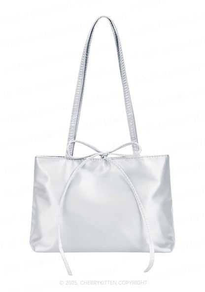 Plain Y2K Satin Bags Cherrykitten