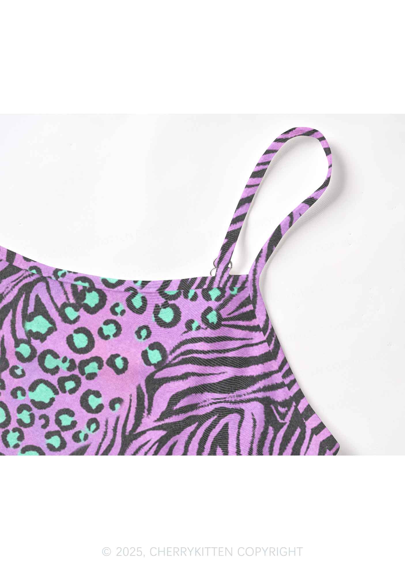 Lavender Zebra Y2K Mesh Cami Tank Cherrykitten