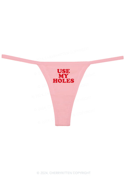 Use My Holes Y2K Flat String Thong Cherrykitten