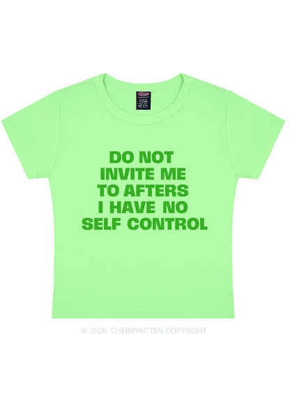Do Not Invite Me To Afters Y2K Baby Tee Cherrykitten