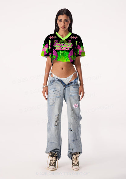 Bass Slxt Y2K Crop Sport Jersey Shirts Cherrykitten
