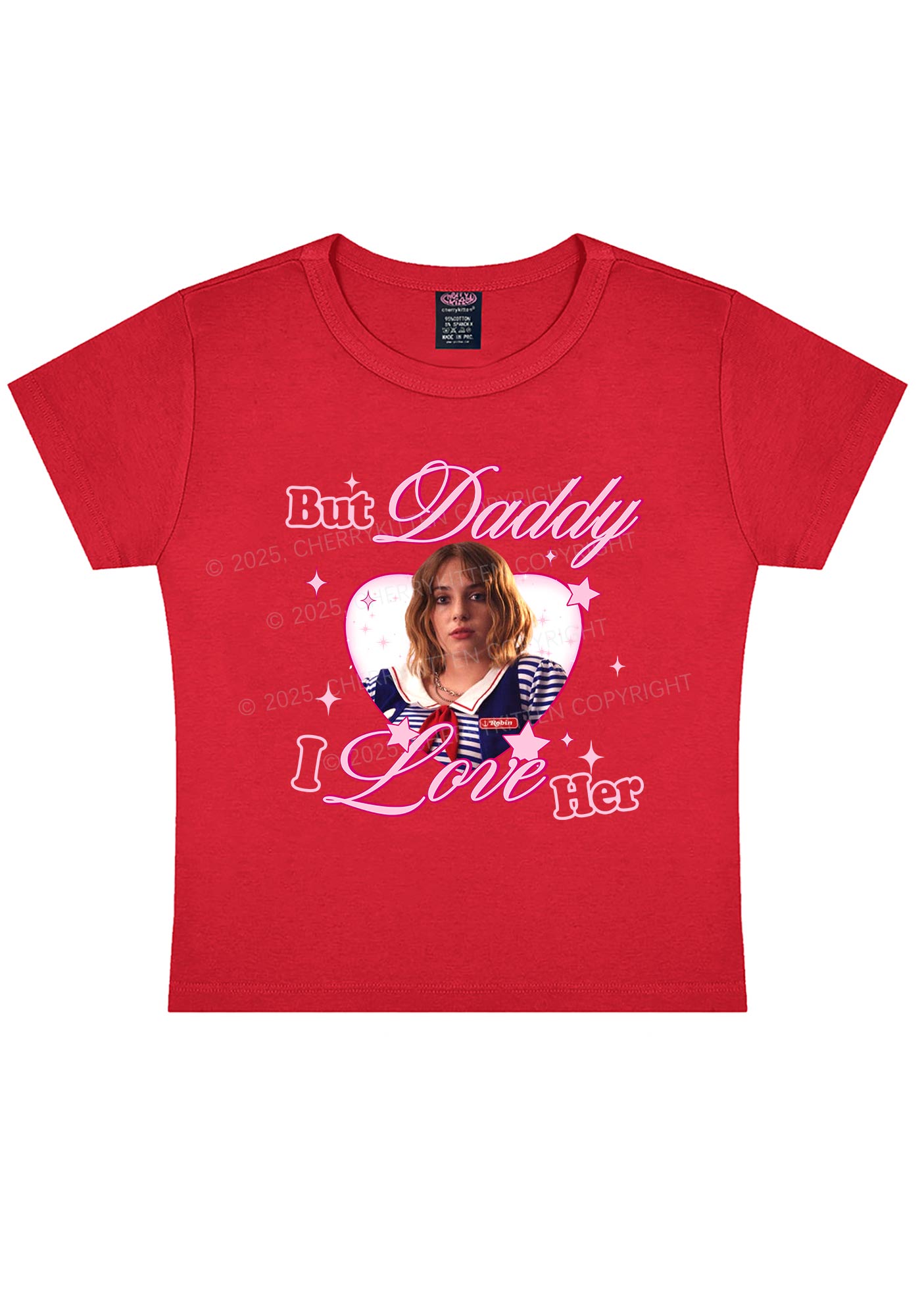Daddy I Love RB Pride Y2K Baby Tee Cherrykitten