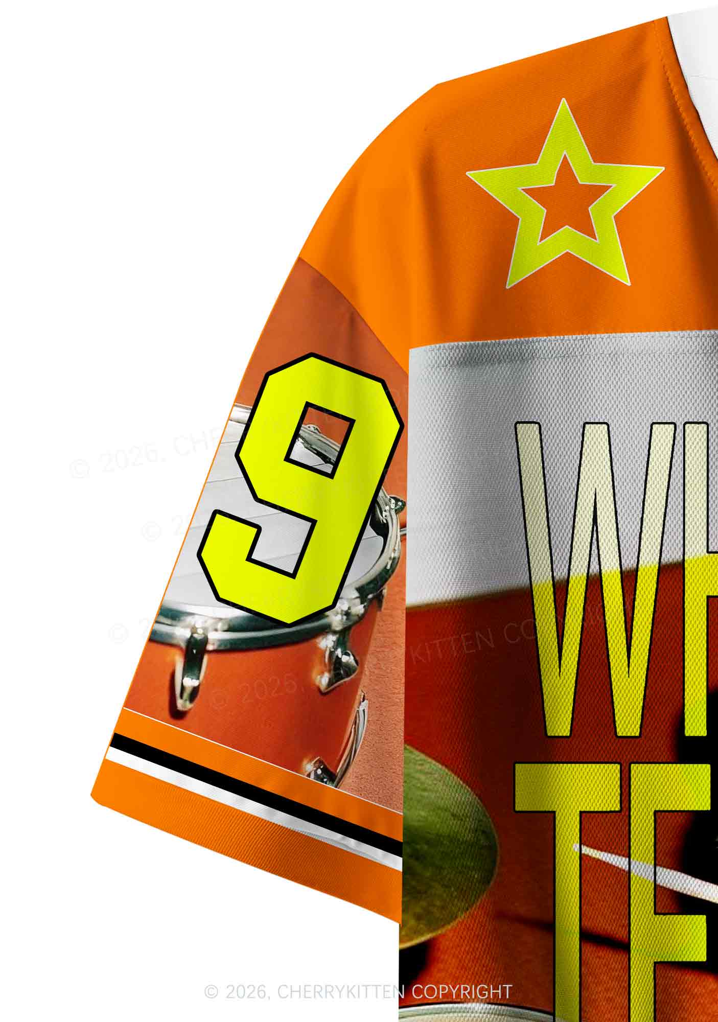 Techno Hamster Drummer Y2K Crop Sport Jersey Shirts Cherrykitten