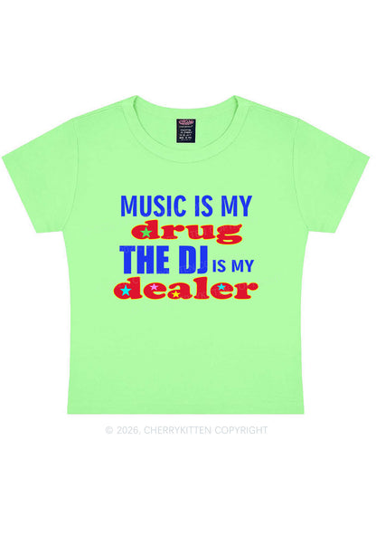 Music Is My Drxg Y2K Baby Tee Cherrykitten