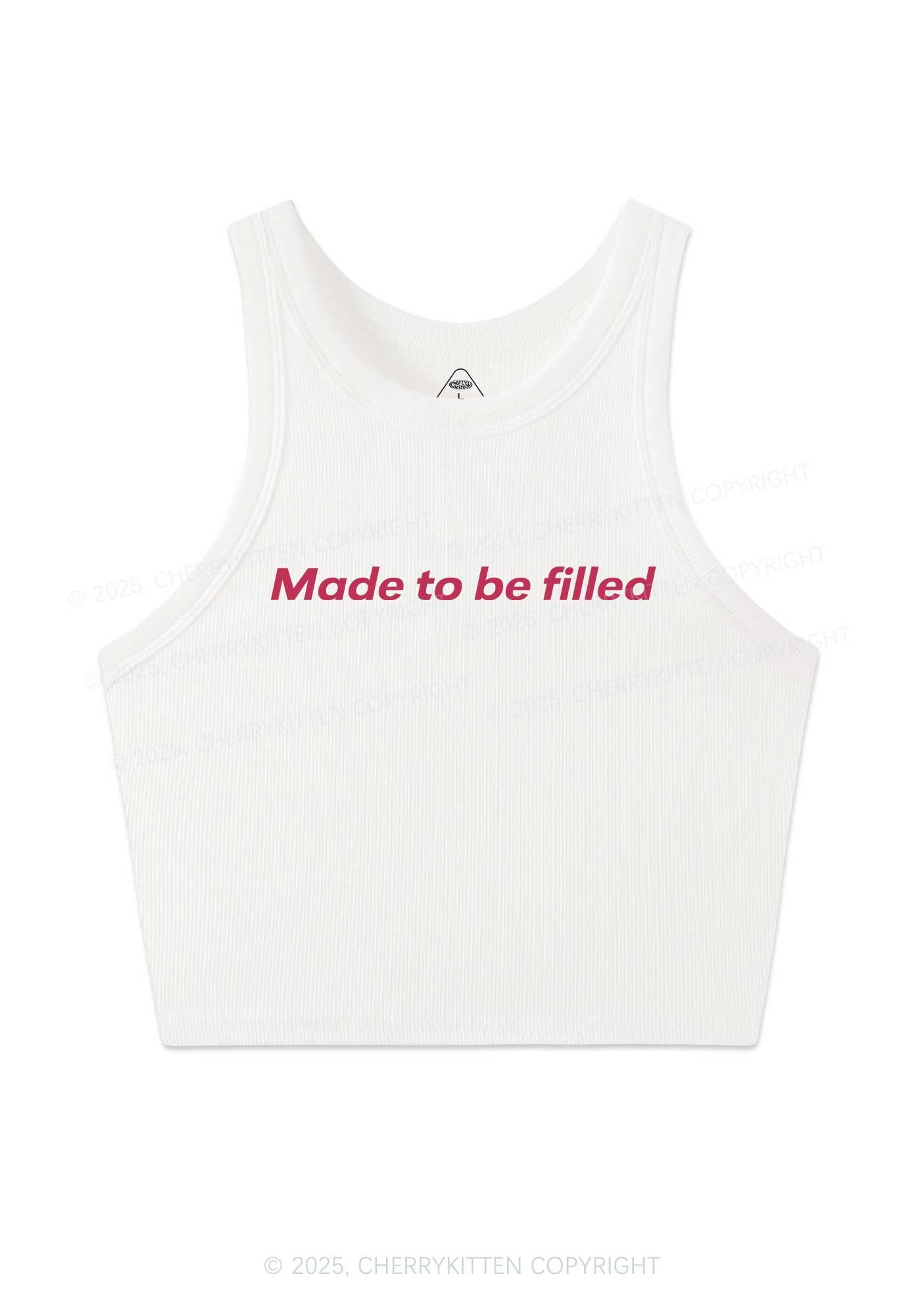 Made To Be Filled Y2K Crop Tank Top Cherrykitten