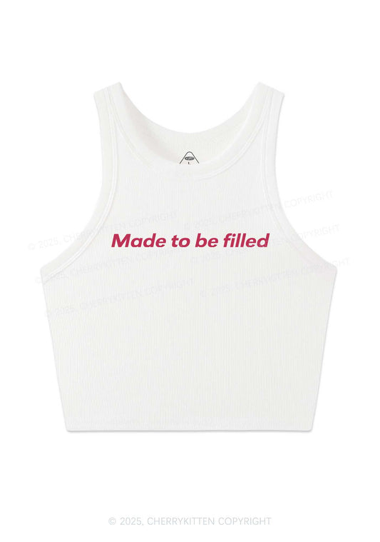 Made To Be Filled Y2K Crop Tank Top Cherrykitten