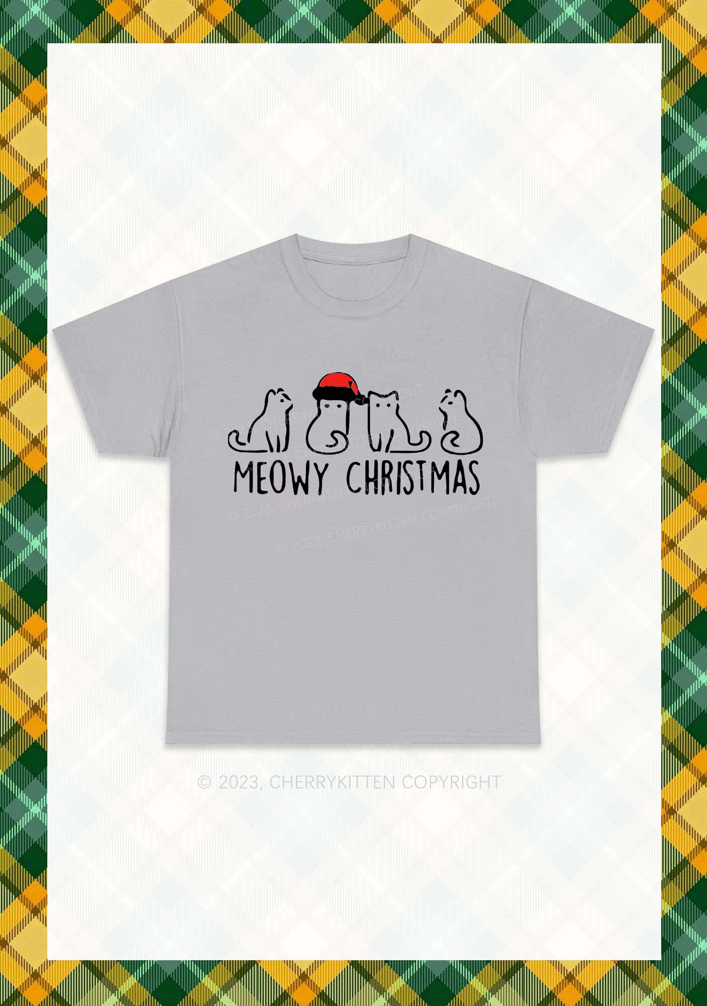 Meowy Christmas Chunky Shirt Cherrykitten