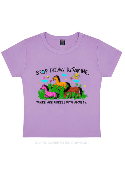 Stop Doing Kxxamine Y2K Baby Tee Cherrykitten