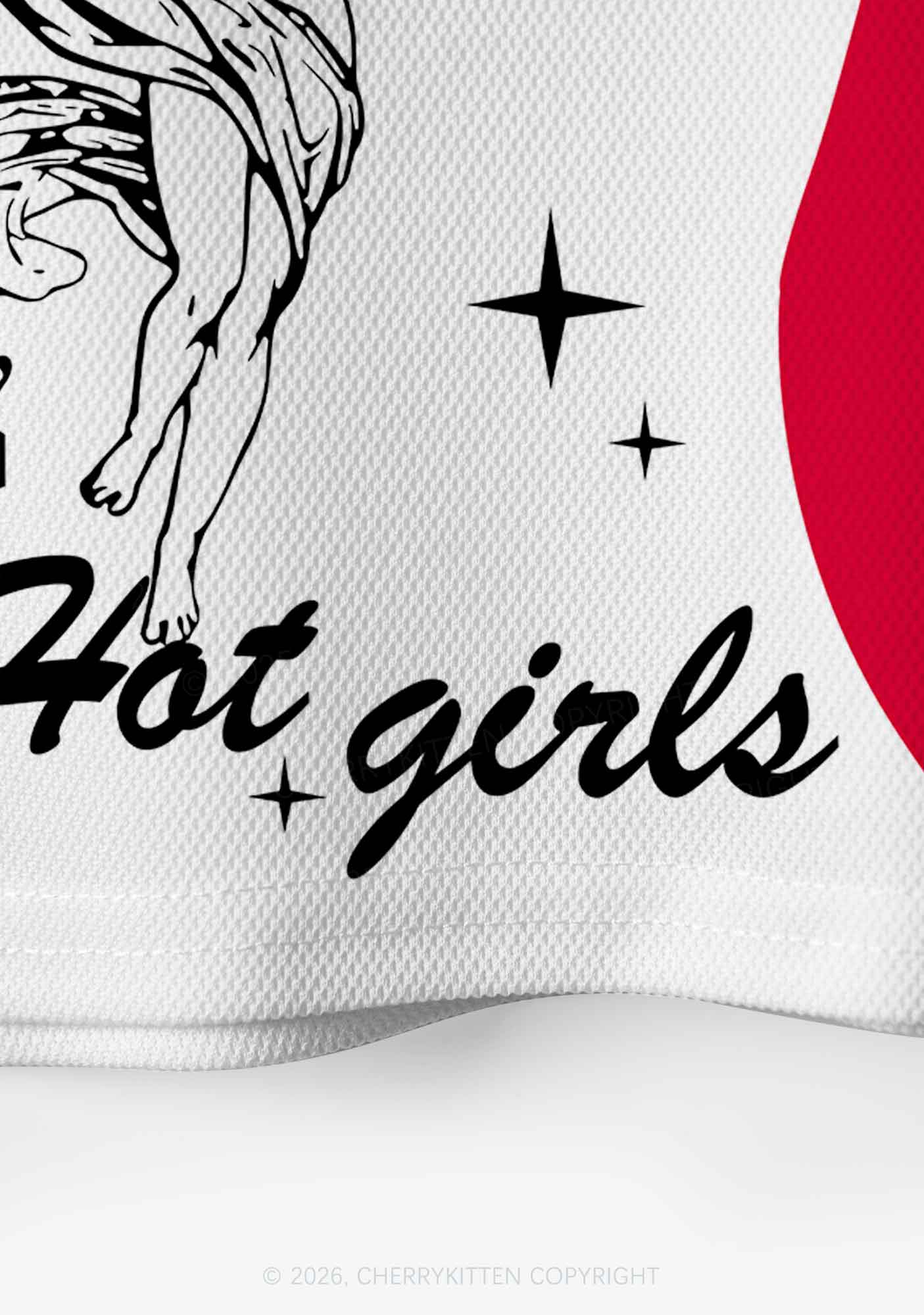 Get On My Knees For Hot Girls Pride Y2K Crop Sport Jersey Shirts Cherrykitten