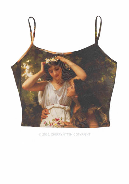 Forest Lovers Pride Y2K Mesh Cami Tank Cherrykitten