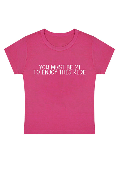 Curvy Twenty-One To Enjoy This Ride Baby Tee
