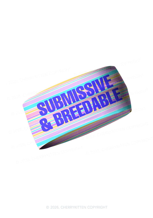 Submissive Breedable Y2K Print Headband Cherrykitten