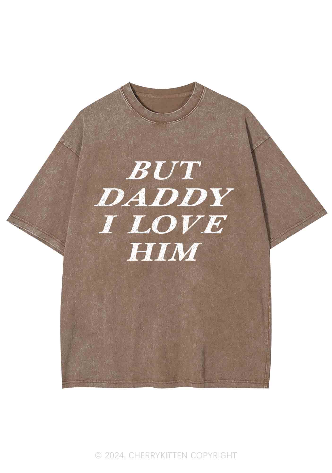 But Daddy I Love Him Y2K Washed Tee Cherrykitten