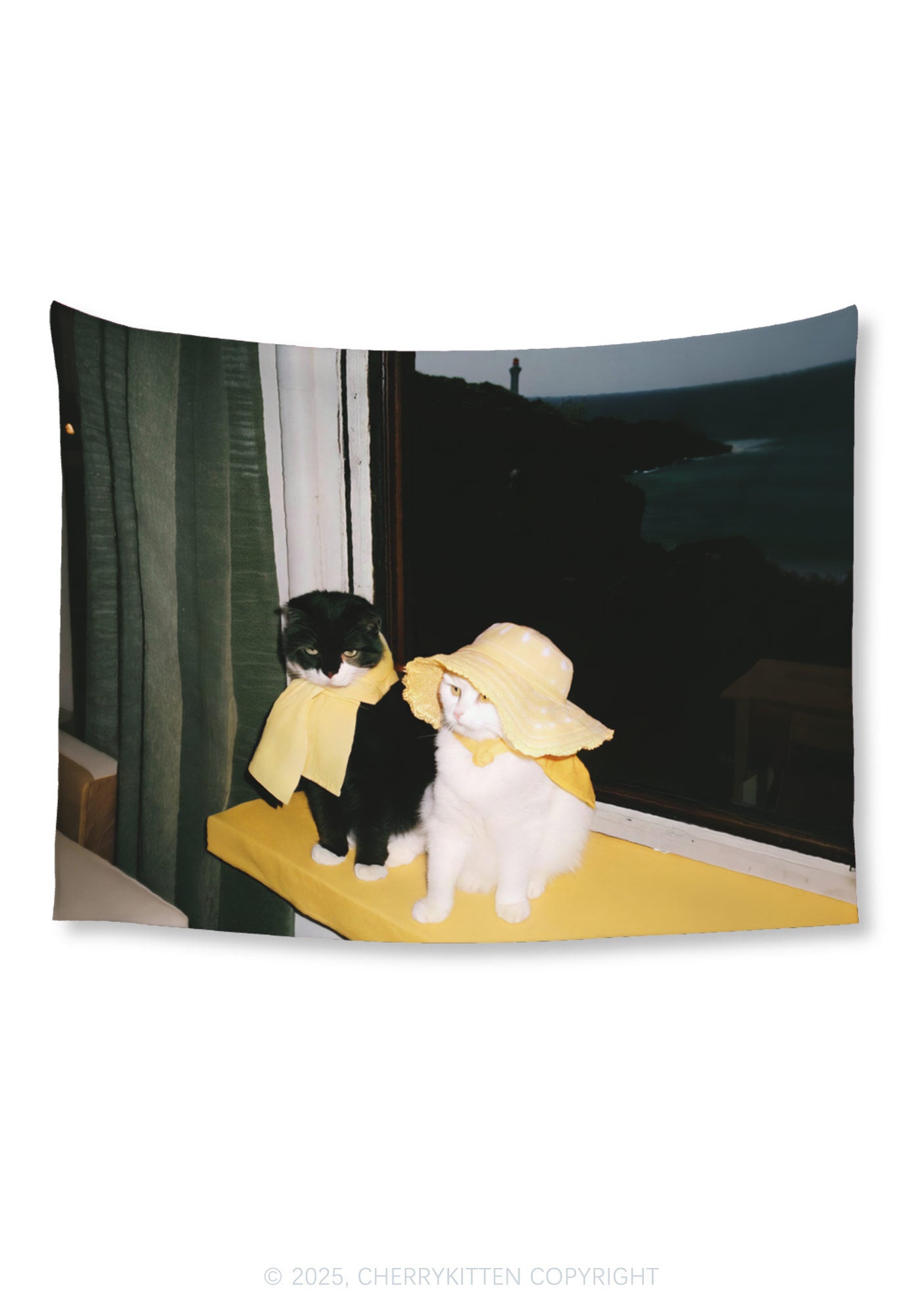 Cats Friend Flag Y2K Tapestry Cherrykitten