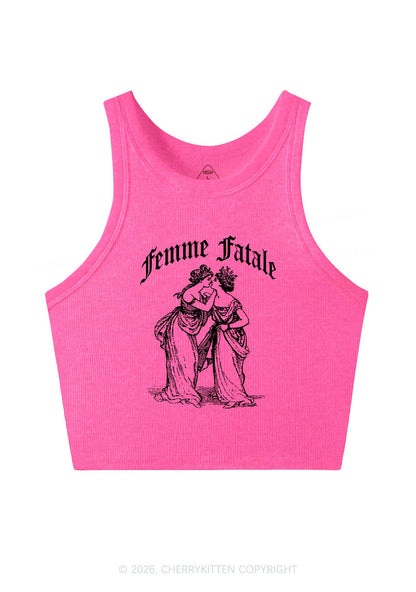 Femme Fatale Women Pride Y2K Crop Tank Top Cherrykitten