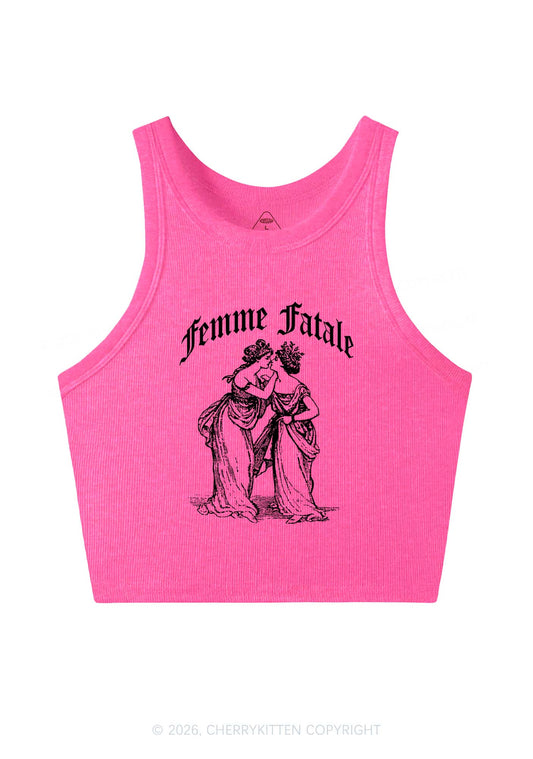 Femme Fatale Women Pride Y2K Crop Tank Top Cherrykitten